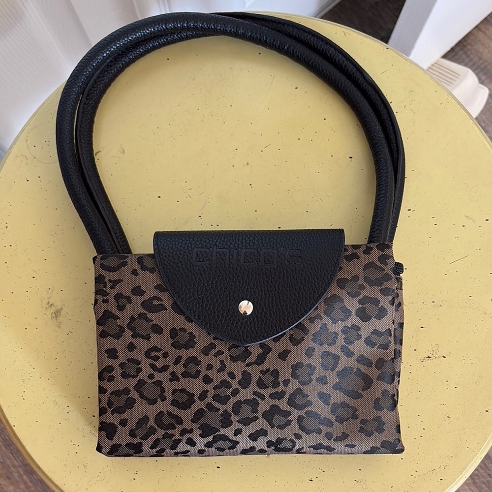 Chico Black and Brown Leopard Print Handbag